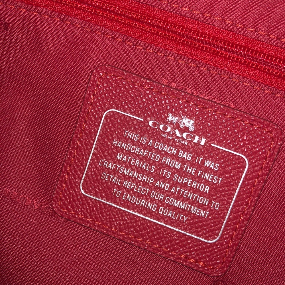 Red Large Coach Carryall - Picture 6 of 7